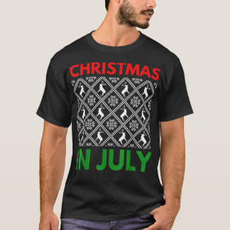 Weihnachten im Juli Design für Christen und Hirsch T-Shirt