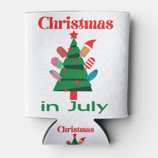 Weihnachten im Juli Dosenkühler (Vorderseite)
