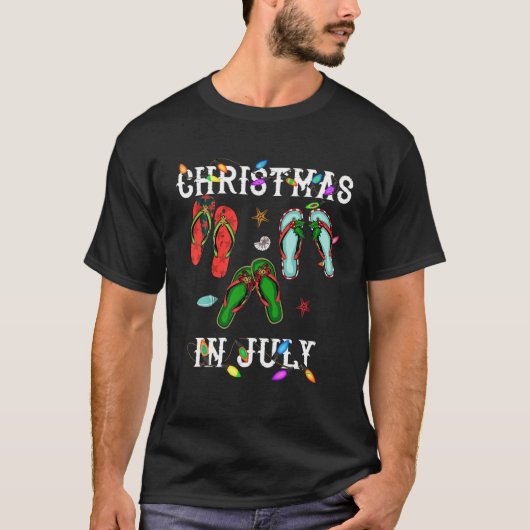 Weihnachten im Juli Drehte Flap Weihnachtslicht So T-Shirt (Vorderseite)
