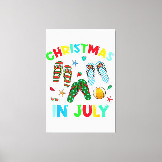 Weihnachten im Juli Drehte Flop Funny Summer Xmas  Leinwanddruck