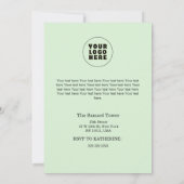 Weihnachten im Juli Eigene Firmenname Logo und Tex Einladung (Rückseite)