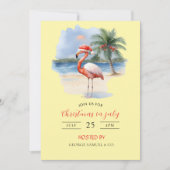 Weihnachten im Juli Eigene Firmenname Logo und Tex Einladung (Vorderseite)