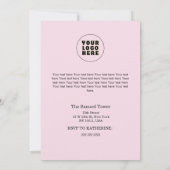 Weihnachten im Juli Eigene Firmenname Logo und Tex Einladung (Rückseite)