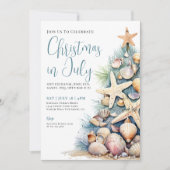 Weihnachten im Juli Einladung (Vorderseite)