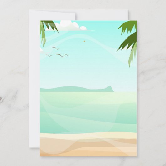 Weihnachten im Juli Einladung (Rückseite)