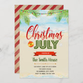 Weihnachten im Juli Einladung (Vorne/Hinten)