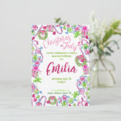 Weihnachten im Juli Einladung (Stehend Vorderseite)