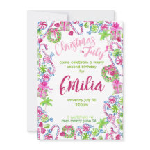 Weihnachten im Juli Einladung