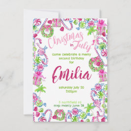 Weihnachten im Juli Einladung