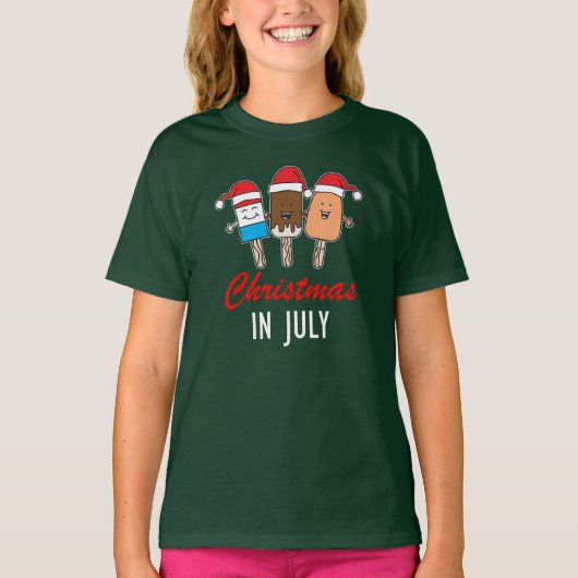 Weihnachten im Juli Eiszeit Pop Niedlich T-Shirt (Vorderseite)