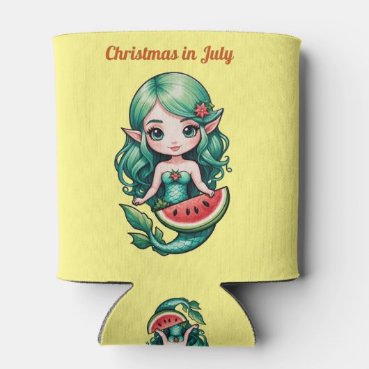 Weihnachten im Juli Elf Mermaid Thunder_Cove Dosenkühler (Rückseite)