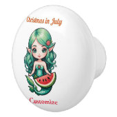 Weihnachten im Juli Elf Mermaid Thunder_Cove Keramikknauf (Rechts)