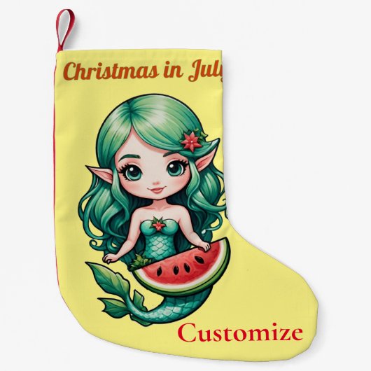 Weihnachten im Juli Elf Mermaid Thunder_Cove Kleiner Weihnachtsstrumpf (Vorderseite)