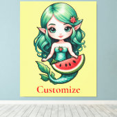 Weihnachten im Juli Elf Mermaid Thunder_Cove Leinwanddruck (Insitu (Holzboden))