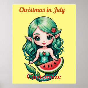 Weihnachten im Juli Elf Mermaid Thunder_Cove Poster