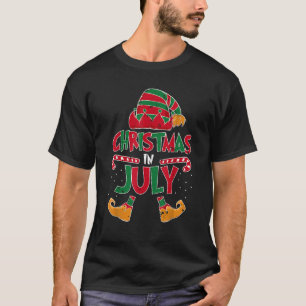 Weihnachten im Juli-Elf-Strand Sommer lustige Weih T-Shirt