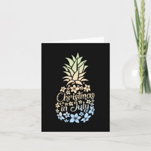 Weihnachten im Juli farbenfrohe Ananas Beach Somme Karte