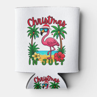 Weihnachten im Juli Flamingo Dosenkühler