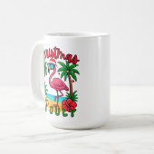 Weihnachten im Juli Flamingo Kaffeetasse (Vorderseite Links)