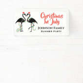 Weihnachten im Juli Flamingo Sommer Party Banner (InSitu)