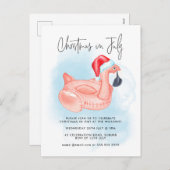 Weihnachten im Juli Flamingo Summer Pool Party (Vorne/Hinten)