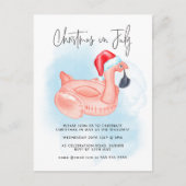 Weihnachten im Juli Flamingo Summer Pool Party (Vorderseite)