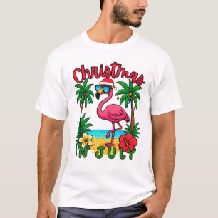 Weihnachten im Juli Flamingo T-Shirt