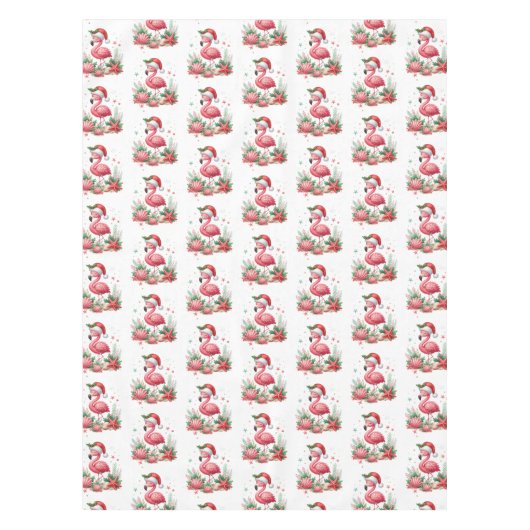 Weihnachten im Juli Flamingo Tischdecke (Vorderseite)