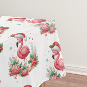 Weihnachten im Juli Flamingo Tischdecke