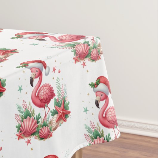 Weihnachten im Juli Flamingo Tischdecke (Beispiel)
