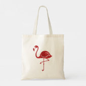 Weihnachten im Juli Flamingo  Tragetasche (Rückseite)