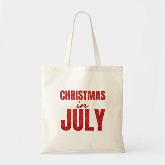Weihnachten im Juli Flamingo  Tragetasche (Vorne)