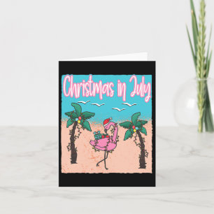 Weihnachten im Juli Flamingo Weihnachten im Juli Karte
