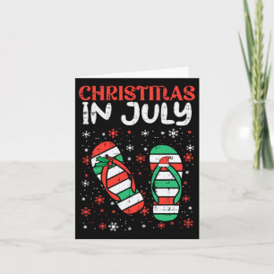 Weihnachten im Juli Flip Flops Beach Sommer Frauen Karte