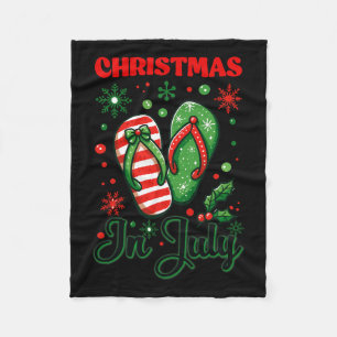 Weihnachten im Juli Flip Flops Xmas Flip Flops Som Fleecedecke