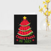 Weihnachten im Juli Frauen Männer Kinder Wassermel Karte (Gelbe Blume)