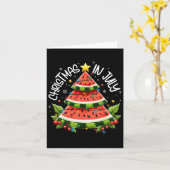 Weihnachten im Juli Frauen Männer Kinder Wassermel Karte (Gelbe Blume)