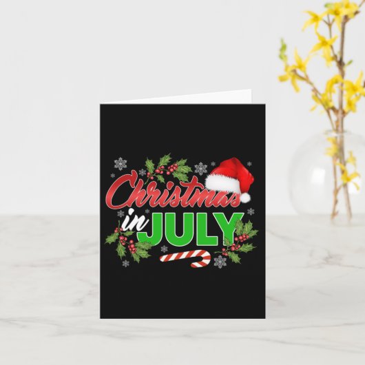 Weihnachten im Juli Frohe Weihnachten Sommer Sonne Karte (Gelbe Blume)