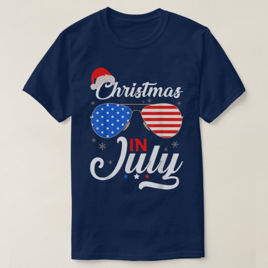Weihnachten im Juli Funny 4. Juli Beach Sommer C T-Shirt (Design vorne)