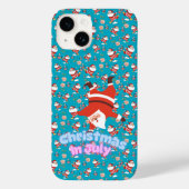 Weihnachten im Juli Funny Santa Pattern TelefonCas Case-Mate iPhone Hülle (Rückseite)