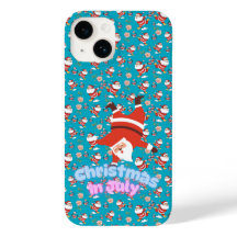 Weihnachten im Juli Funny Santa Pattern TelefonCas