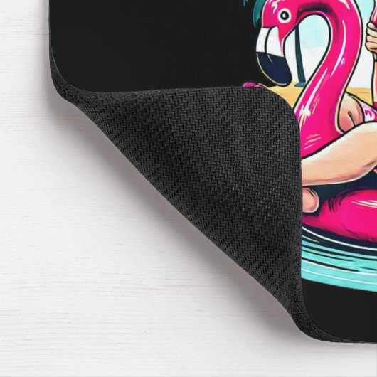 Weihnachten im Juli Funny Santa Relax am Strand Mousepad (Ecke)