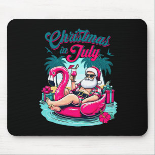Weihnachten im Juli Funny Santa Relax am Strand Mousepad