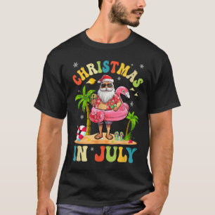 Weihnachten im Juli Funny Santa Summer Beach Vacat T-Shirt
