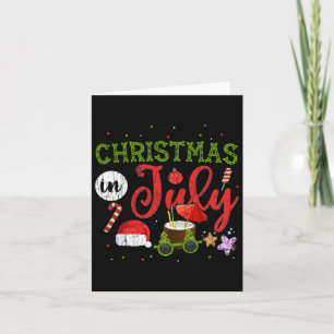Weihnachten im Juli Funny Sungles Santa Summer Gra Karte