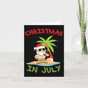 Weihnachten im Juli Funny T Shirt Santa Schwanz Ha Karte