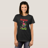 Weihnachten im Juli für Frauen Pink Flamingo T-Shirt (Vorne ganz)