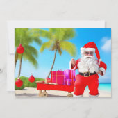 Weihnachten im Juli Geburtstagsparty Einladung (Rückseite)