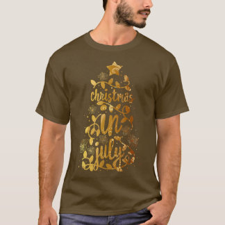 Weihnachten im Juli Gefärbte Krawatte farbenfrohe  T-Shirt