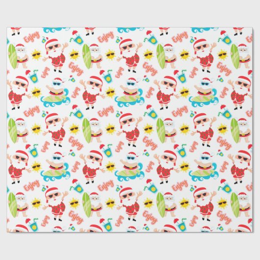 Weihnachten im Juli Geschenkpapier (Flach)